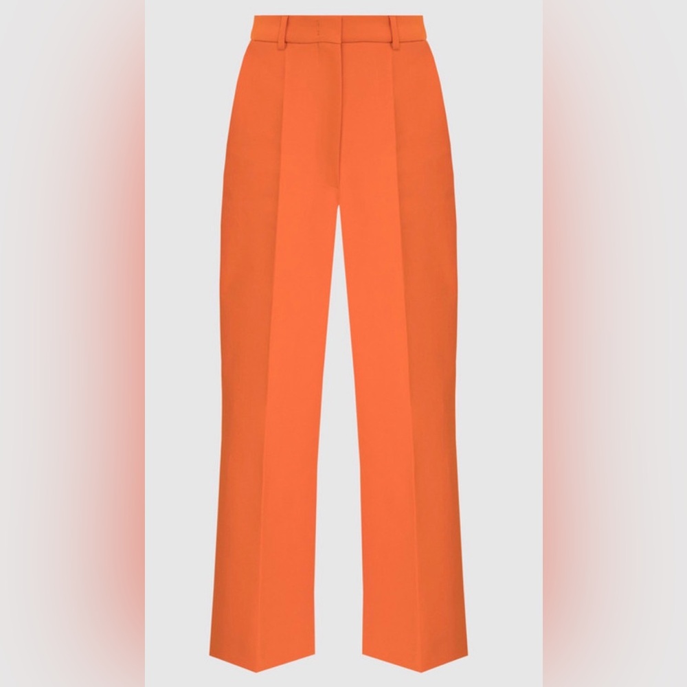 Sportsmax skinny straight long pants NWT! Stylish Orange Women's Pants